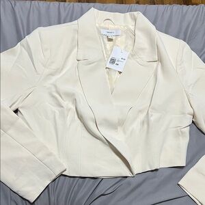 Forever 21 Cream Blazer Jacket